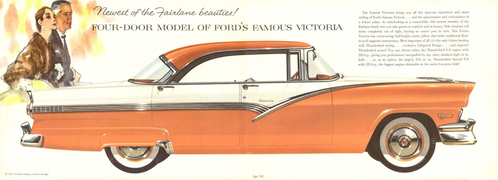 1956 Ford Fairlane Victoria Brochure Page 1